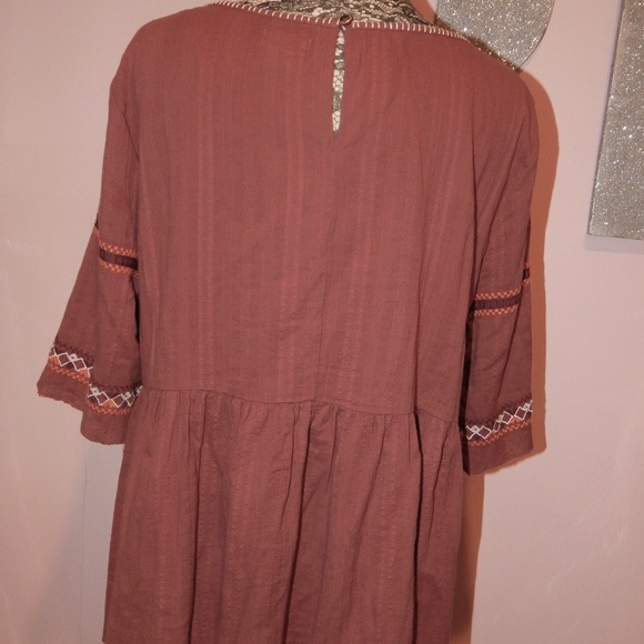 Caslon Brick Color Embroidered Top Size XL - Picture 4 of 4